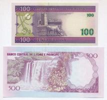Vegyes: Mauritánia 2004. 100O + Sao Tomé és Principé 1993. 500D  T:I
Mixed: Mauritania 2004. 100 Ou...