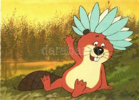 19 db MODERN báb és rajzfilm motívumlap / 19 modern puppet and cartoon films motive postcards