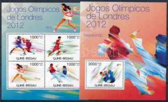 Olimpia London kisív  + blokk, Olympic games, London minisheet + block