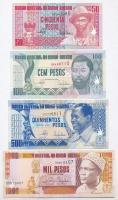 Bissau-Guinea 1990. 50P + 100P + 500P + 1993. 1000P T:I Guinea-Bissau 1990. 50 Pesos + 100 Pesos + 500 Pesos + 1993. 1000 Pesos C:UNC
