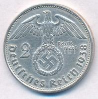 Német Harmadik Birodalom 1938B 2M Ag "Hindenburg" T:1-,2
German Third Reich 1938B 2 Mark ...