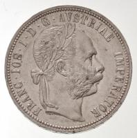 Ausztria 1884. 1Fl Ag Ferenc József T:1- Austria 1884. 1 Florin Ag Franz Joseph C:AU  Krause KM#2222