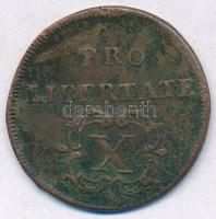 1705. X Poltura Cu "II. Rákóczi Ferenc" (7,78g) T:2,2- patina Hungary 1705. X Poltura Cu &...
