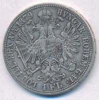 Ausztria 1879. 1Fl Ag "Ferenc József" T:2,2- 
Austria 1879. 1 Florin Ag "Franz Josep...