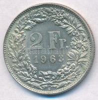 Svájc 1963. 2Fr Ag T:2 Switzerland 1963. 2 Francs Ag C:XF