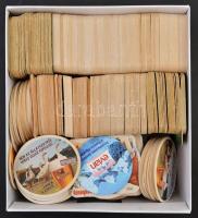 445 db különféle (több mint 40 féle) söralátét, magyar és külföldi vegyesen