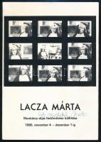 cca 1985 3 db meghívó Lacza Márta és Dékány Ágoston alkotóművészek kiállításaira, az egyik aláírt