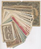 1917-1923. 25db-os korona bankjegy tétel, nagyrészt az 1920-as magyar kiadásból, 20f-1K-2K-10K-20K-50K-100K-1000K névértékek T:II-III-