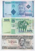 6db különböző bankjegy afrikai országokból, közte Etiópia, Kenya, Tanzánia T:I,III 6pcs of different banknotes from African countries, including Ethiopia, Kenya, Tanzania C:UNC,F