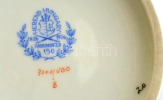 Herendi Viktória mintás kaspó, kézzel festett, jelzett, hibátlan, m: 11 cm, d: 15 cm