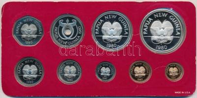 Pápua Új-Guinea 1980. 1t-10K (9xklf) forgalmi sor kartoncsomagolásban T:PP
Papua New Guinea 1980. 1...
