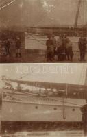 1941 Liburnia, egycsavaros tengeri személyszállító gőzhajó / Ungarisch-Kroatischen See-Dampfschiffahrts-A.-G., Fiume / Hungarian sea passenger steamship. photo (fa)