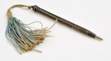 Ezüst(Ag) ceruza, jelzett, h: 8,5 cm, bruttó: 7 g