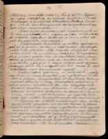 cca 1930-1940 Különféle régi füzetek, 8 db, kettőben földrajzi témájú jegyzetekkel, néhány szövegköz...