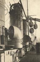 6 db RÉGI Osztrák-magyar sérült hadihajó, fotó képeslapok / 6 pre-1920 K.u.K. Kriegsmarine damaged w...