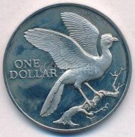 Trinidad és Tobago 1973. 1$ Cu-Ni Madár T:1(PP) ujjlenyomat Trinidad and Tobago 1973. 1 Dollar Cu-Ni Bird C:UNC(PP) fingerprint Krause KM#23