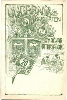 Ungarns Raritäten / Magyar ritkaságok. Hungaria bélyegkereskedés kiadása / Hungarian stamp rarities. Art Nouveau, floral, So. Stpl s: Lehnert