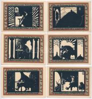 Német Birodalom / Weimar Köztársaság / Rossla 1921. 50pf (6x) mind klf hátlappal T:I,I-
German Empi...