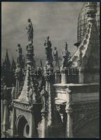cca 1933 Kerny István (1879-1963) budapesti fotóművész hagyatékából Velence c. feliratozott, vintage alkotása, 22x16 cm