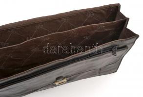 Bőr aktatáska, 38×28×2 cm