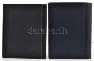 2 db héber nyelvű könyv, egészvászon kötésben, javításokkal