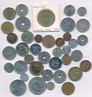 39db különböző fémpénz, közte Dánia és Izland T:2,2- 39pcs of different metal coins, including Denmark and Iceland C:XF,VF