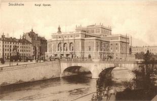 Stockholm, Kungl. Operan / Opera house, bridge, tram