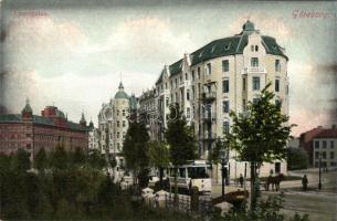 Göteborg, Gothenburg; Linnegatan / street view with tram