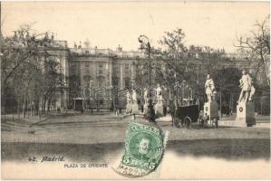 Madrid, Plaza de Oriente / square, TCV card