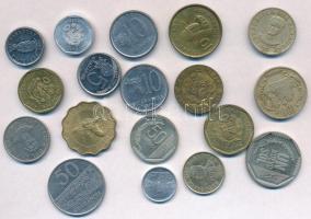 18db különböző fémpénz, benne Peru és Paraguay T:2 18pcs of different metal coins from Peru and Paraguay C:XF