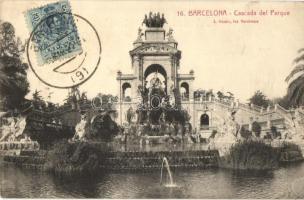 Barcelona, Cascada del parque / fountain, TCV card