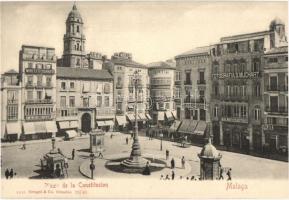 Malaga, Plaza de la Constitucion, M. Rey Fotografo, Fotografia S. Muchart / square, photographers