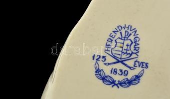 Herendi Viktória mintás cipő, kézzel festett, jelzett, hibátlan, h:10 cm, m:5 cm