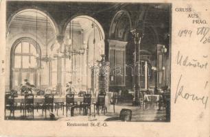 1899 Praha, Prag; Restaurant St.E.G. interior