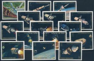 1969 Űrkutatás vágott sor Mi 726-740 B