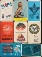 1966-1969 15 db különböző kártyanaptár