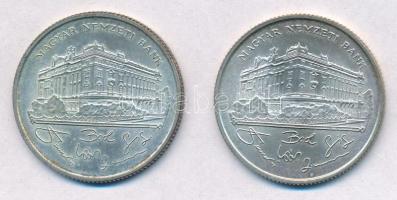 1993. 200Ft Ag "MNB" (2x) T:2 kis patina