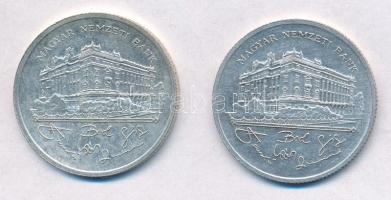 1992. 200Ft Ag "MNB" (2x) T:1-,2