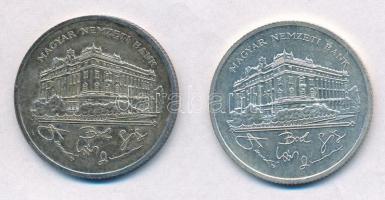 1992. 200Ft Ag "MNB" (2x) T:1-,2 kis patina