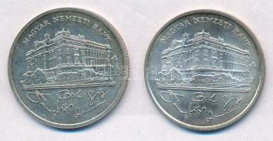 1992-1993. 200Ft Ag "MNB" (2x) T:2 kis patina
