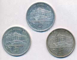 1992-1993. 200Ft Ag "MNB" (3x) T:2 kis patina