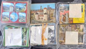 1 doboznyi MODERN külföldi városképes lap országonként csomagolva / A box of modern postcards from Europe and all around the world, sorted by countries