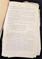 cca 1940-1944 Keszeg, a Purgly-birtok gazdálkodással kapcsolatos iratai, többek között Purgly Lajos ...