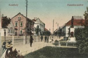 Keszthely, Festetics szobor, utca  (EK)