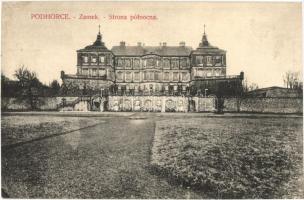 Pidhirtsi, Podhorce; zamek / Castle interior - 3 pre-1945 postcards