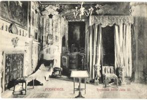 Pidhirtsi, Podhorce; zamek / Castle interior - 3 pre-1945 postcards