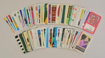 1963-1982 cca 200 db különféle reklámos kártyanaptár