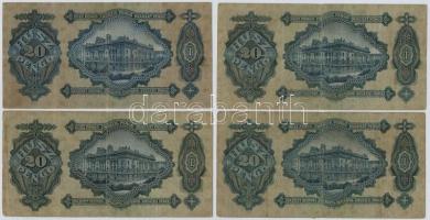 1930. 20P (4x) T:III,III-