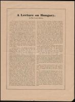 1920 Irredenta nyomtatvány spanyol és angol nyelven, 8p