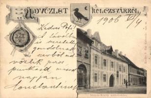 Kolozsvár, Cluj; Mátyás király születésháza / borth house of Matthias Corvinus. Art Nouveau